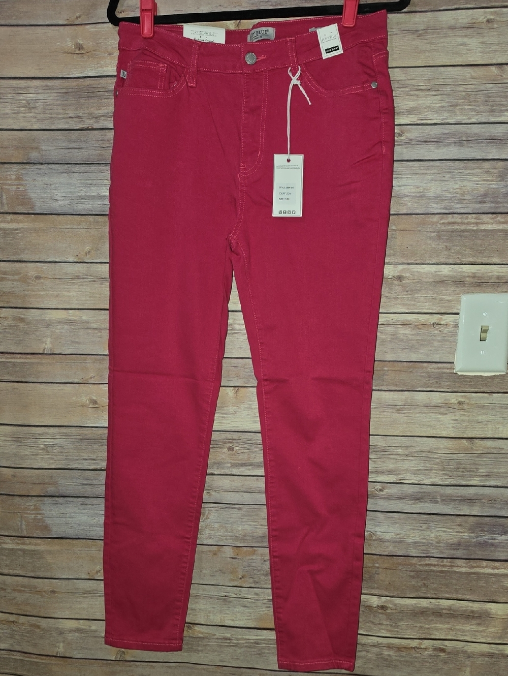 Judy Blue Hot Pink High-Rise Jeans
